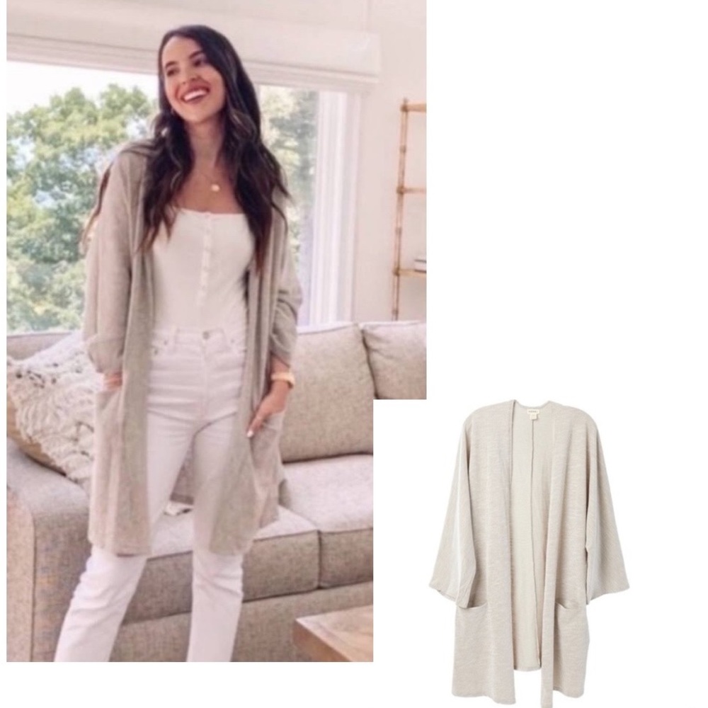 ⭐️ DONNI. Ribbed Sweater Coat
